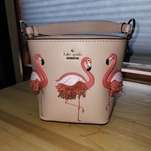 Kate Spade Pink By The Pool Flamingo Pippa Bucket Bag
